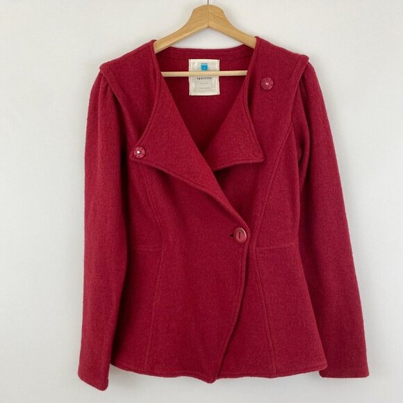Anthropologie Jackets & Blazers - Anthropologie Berry Buttoned Blazer